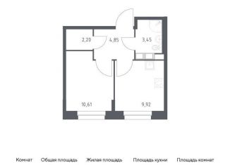 Продается 1-комнатная квартира, 31 м2, Москва, жилой комплекс Эко Бунино, 13