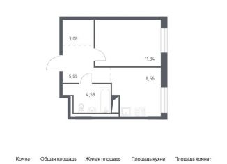 Продается 1-комнатная квартира, 33.6 м2, Ленинградская область, жилой комплекс Квартал Лаголово, 2