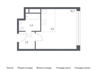 Квартира на продажу студия, 29.8 м2, Москва, СЗАО, 3-я Хорошёвская улица, 17А