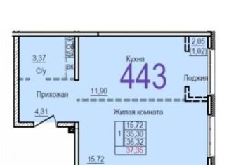 Продажа двухкомнатной квартиры, 38 м2, Московская область, Романовская улица, 17