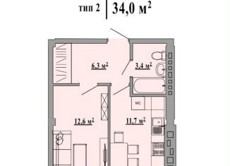 Продаю 1-комнатную квартиру, 34 м2, Липецк