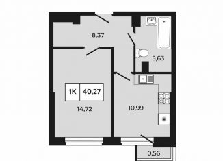 Продается 1-ком. квартира, 40.3 м2, Ростов-на-Дону, проспект Шолохова, 211/3