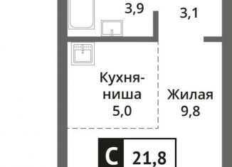 Продается 1-комнатная квартира, 21.8 м2, Красногорск