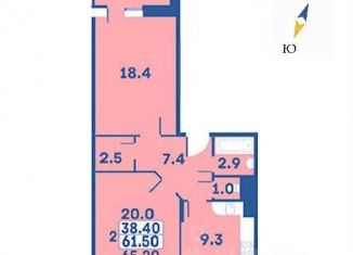 Продам 2-комнатную квартиру, 65 м2, Москва, квартал № 27, 94