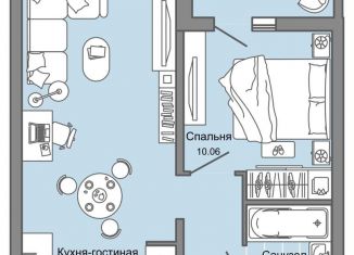 Продается 2-ком. квартира, 43 м2, Ульяновск, жилой комплекс Ультраград, 2, ЖК Ультраград