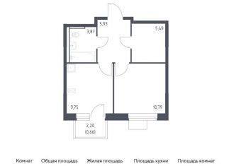 1-комнатная квартира на продажу, 36.5 м2, Москва, жилой комплекс Молжаниново, к5