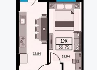 Продам 1-комнатную квартиру, 42.6 м2, Ростов-на-Дону, улица Ларина, 45с7, ЖК Сердце Ростова 2