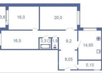 Продажа 3-ком. квартиры, 94 м2, деревня Новое Девяткино, Озёрная улица, 8