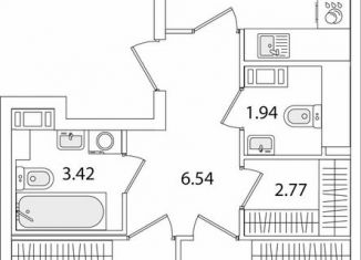 Продам 2-ком. квартиру, 57.7 м2, Санкт-Петербург, Красносельский район