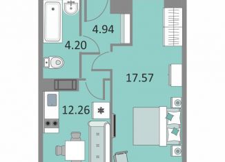 Продаю однокомнатную квартиру, 38.7 м2, Санкт-Петербург, метро Елизаровская, Варфоломеевская улица, 6