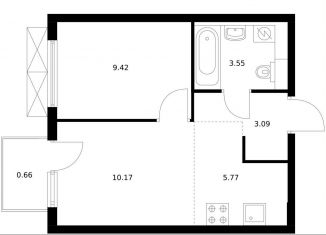 1-ком. квартира на продажу, 32.7 м2, деревня Новое Девяткино