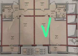 Продаю однокомнатную квартиру, 62.9 м2, Грозный, бульвар Султана Дудаева, 8А, 2-й микрорайон