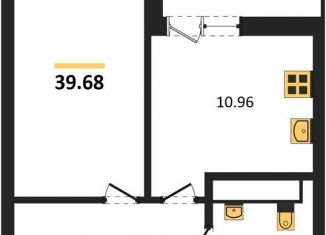 Однокомнатная квартира на продажу, 39.7 м2, Светлогорск