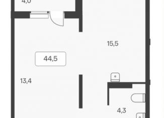 Продаю 2-комнатную квартиру, 44.5 м2, Новосибирская область, Кедровая улица, 80/3