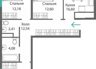 Продаю 3-комнатную квартиру, 80.3 м2, Симферополь