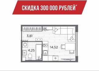 Продажа квартиры студии, 22.6 м2, Санкт-Петербург, Московский район