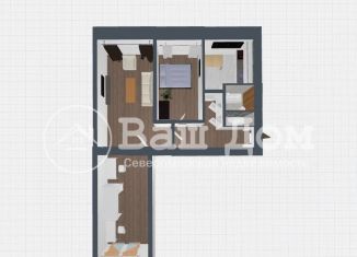 Продам 3-комнатную квартиру, 60 м2, Североморск, улица Колышкина, 7