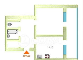Продается 1-ком. квартира, 49.3 м2, Тюмень, ЖК Горизонт, улица Мельникайте, 2к10