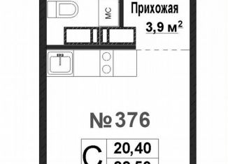 Продам 1-комнатную квартиру, 20.4 м2, Нижний Новгород, ЖК Торпедо
