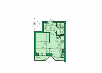 Продажа однокомнатной квартиры, 30.3 м2, Ессентуки, ЖК Кленовая Роща, улица Кленовая Роща, 2