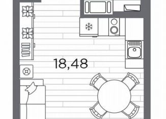 Продам квартиру студию, 28.3 м2, Санкт-Петербург, метро Горный институт