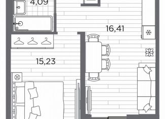 Продается 1-ком. квартира, 42.1 м2, Санкт-Петербург, метро Горный институт