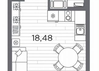 Продам квартиру студию, 28.3 м2, Санкт-Петербург, метро Горный институт