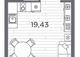 Продам квартиру студию, 29.3 м2, Санкт-Петербург, метро Горный институт