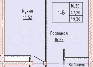 1-ком. квартира на продажу, 50 м2, Грозный, улица Мира, 52Ак1