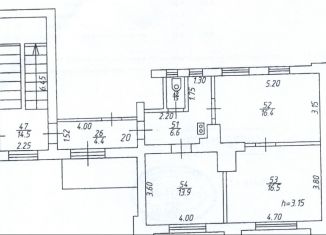 Продаю трехкомнатную квартиру, 54.9 м2, Краснодар, улица Щорса, 3, микрорайон Центральный