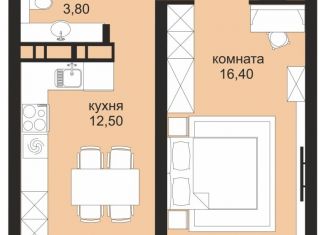 Продажа 1-ком. квартиры, 39 м2, Новороссийск, проспект Ленина, 111к1