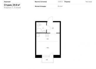 Продаю квартиру студию, 24.9 м2, Санкт-Петербург, метро Обводный канал