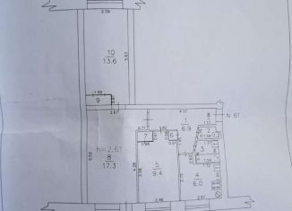 Продам 3-ком. квартиру, 60.8 м2, Котельнич, Прудная улица