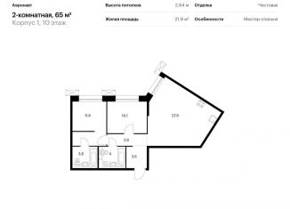 Продается двухкомнатная квартира, 65 м2, Санкт-Петербург, метро Волковская