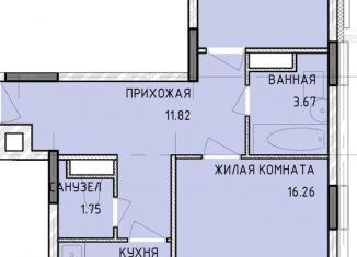 Продажа двухкомнатной квартиры, 61.8 м2, Тульская область, Новомосковская улица, 10