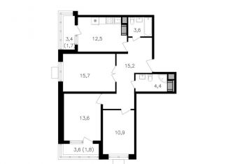 Продается 3-ком. квартира, 79.4 м2, Москва, метро Октябрьское поле