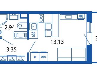 Продам квартиру студию, 20.6 м2, Санкт-Петербург, муниципальный округ Юнтолово