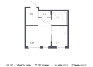 Продаю квартиру студию, 36.6 м2, поселение Марушкинское, жилой комплекс Квартал Западный, к1