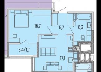 Продам однокомнатную квартиру, 47.5 м2, Калининград, улица Маршала Борзова, 109, ЖК Альпы