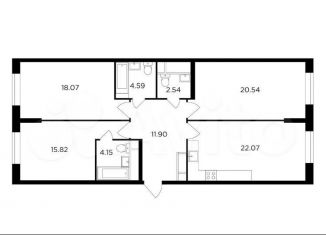 Продаю 2-ком. квартиру, 65 м2, Москва, Шелепихинская набережная, 42к1, ЖК Фридом