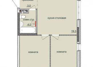 Продам 2-ком. квартиру, 49 м2, Ижевск, ЖК Ежевика, жилой комплекс Ежевика, 8