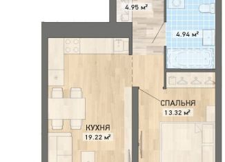 Продаю однокомнатную квартиру, 42.4 м2, Екатеринбург, ЖК Нова парк