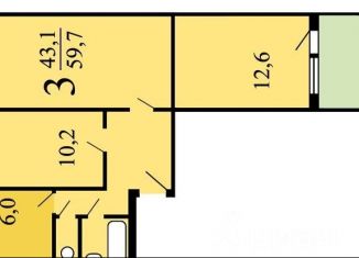Продается 3-комнатная квартира, 58.9 м2, Москва, Кировоградский проезд, 3к1, метро Академика Янгеля