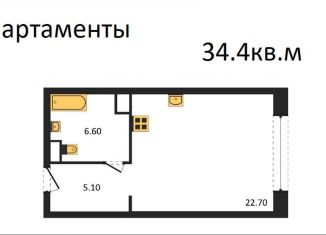 Продается квартира студия, 34.4 м2, Москва, Стремянный переулок, 2, ЖК Амарант