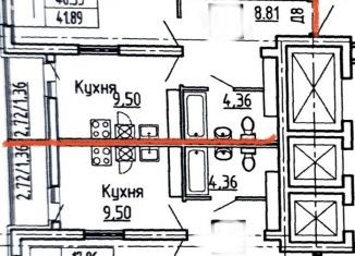 Продам однокомнатную квартиру, 42 м2, Самара, метро Московская, Пролетарская улица, 150