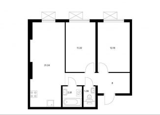 Продам 2-комнатную квартиру, 57 м2, поселение Филимонковское