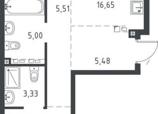 Продается двухкомнатная квартира, 66.4 м2, Иркутск, Свердловский округ