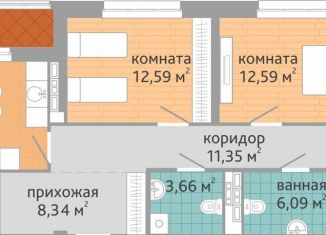 Продажа 3-ком. квартиры, 95.6 м2, Екатеринбург, Верх-Исетский район