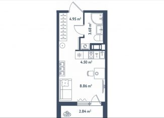 Продаю квартиру студию, 23.4 м2, Санкт-Петербург, метро Московские ворота