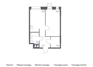 Продается однокомнатная квартира, 40.1 м2, поселение Мосрентген, многофункциональный комплекс Тропарево Парк, к2.1
